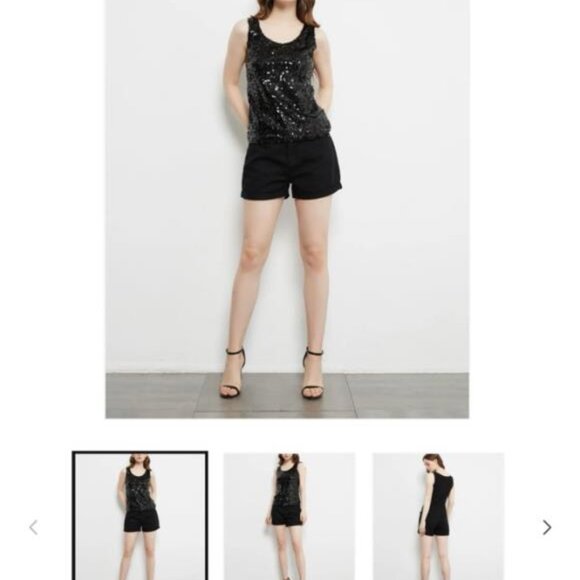 Anna Kaci Sequin Top Large - Picture 2 of 8